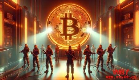 Image of a person inspecting a Bitcoin mining ASIC