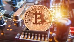 Modern Bitcoin mining farm leveraging renewable energy and waste heat recovery