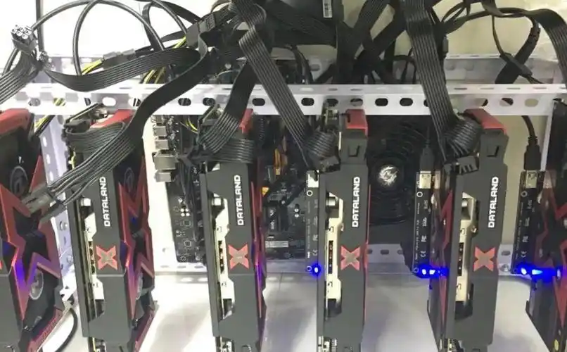 An example of a large-scale Bitcoin mining farm, showcasing the cooling infrastructure required